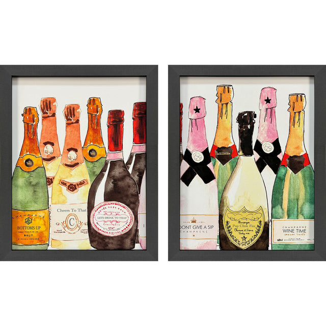 Paragon Bubbly S/2 Multi 31 X 25 X 2 Wall Art