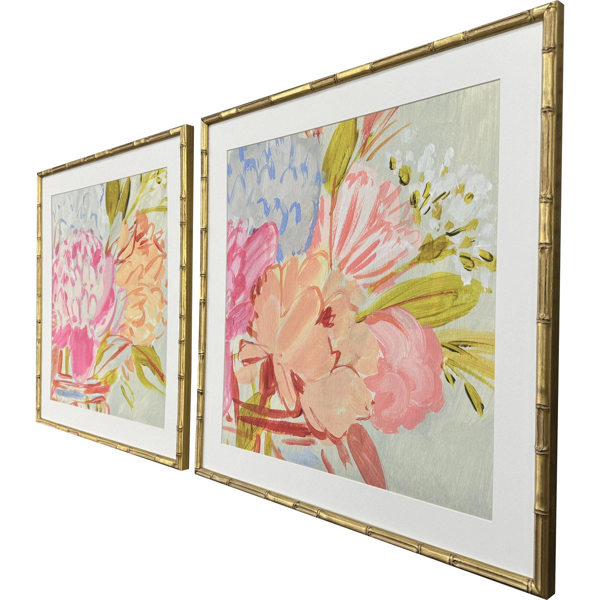 Paragon Bright Florist S/2 Pink 25 X 25 X 2 Wall Art