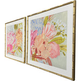 Paragon Bright Florist S/2 Pink 25 X 25 X 2 Wall Art