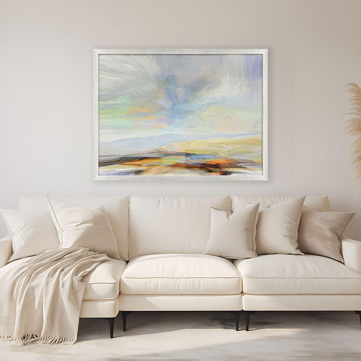 Paragon Blue Sky 4 Blue 39 X 51 X 2 Wall Art