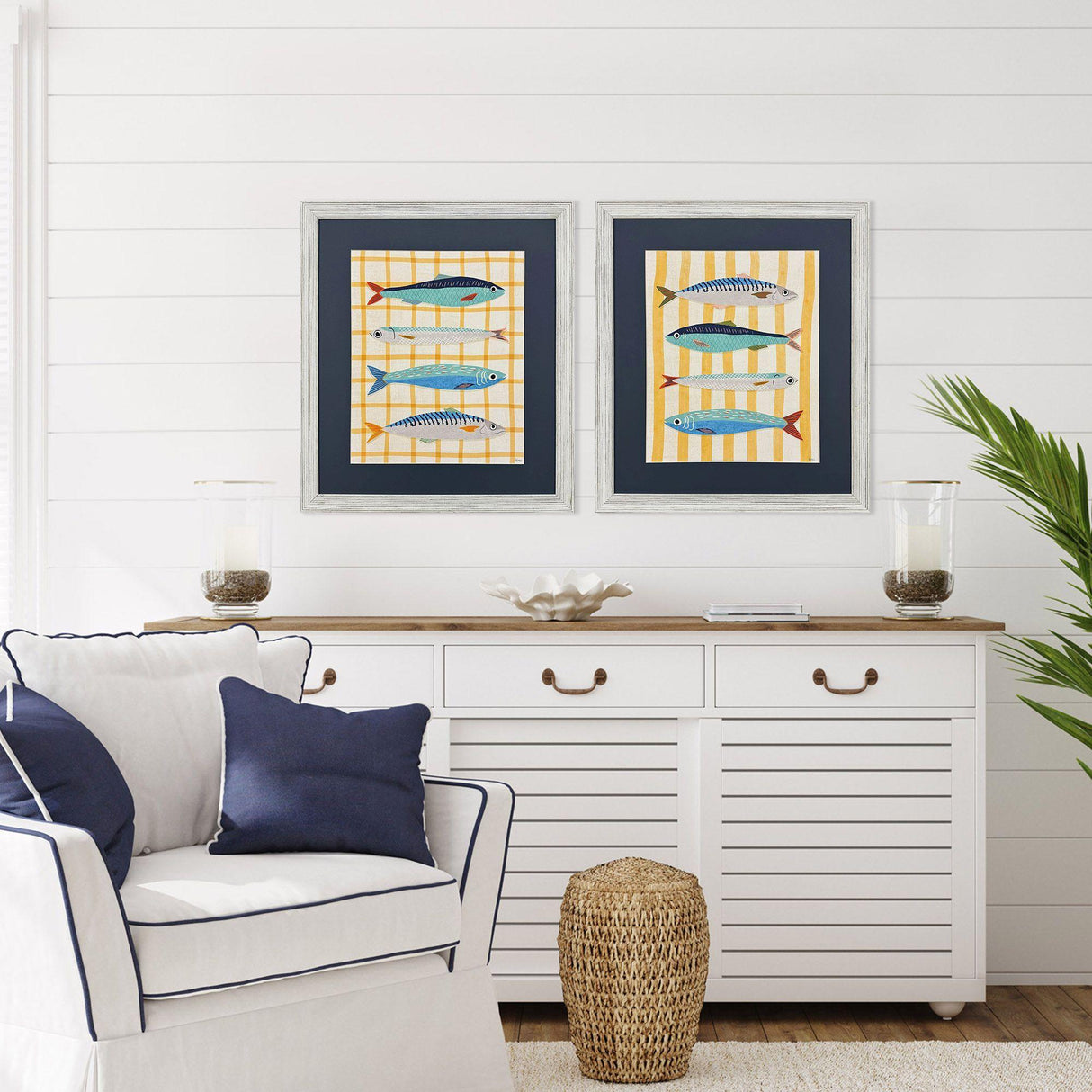 Paragon Little Fish S/2 Blue 29 X 25 X 1 Wall Art