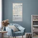 Paragon Blue Dots I Blue 50 X 26 X 2 Wall Art