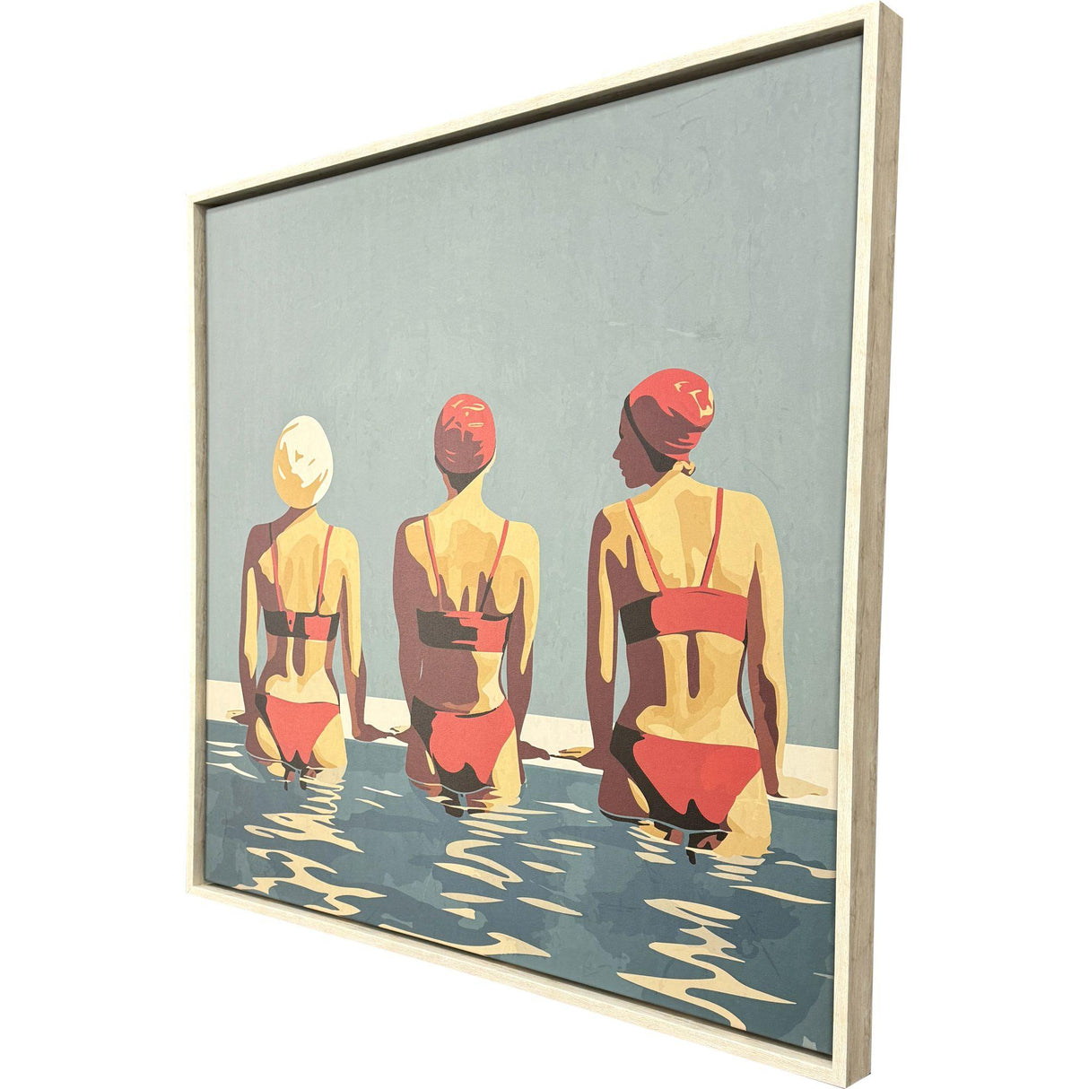 Paragon Red Turquoise 42 X 42 X 3 Wall Art