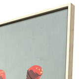 Paragon Red Turquoise 42 X 42 X 3 Wall Art