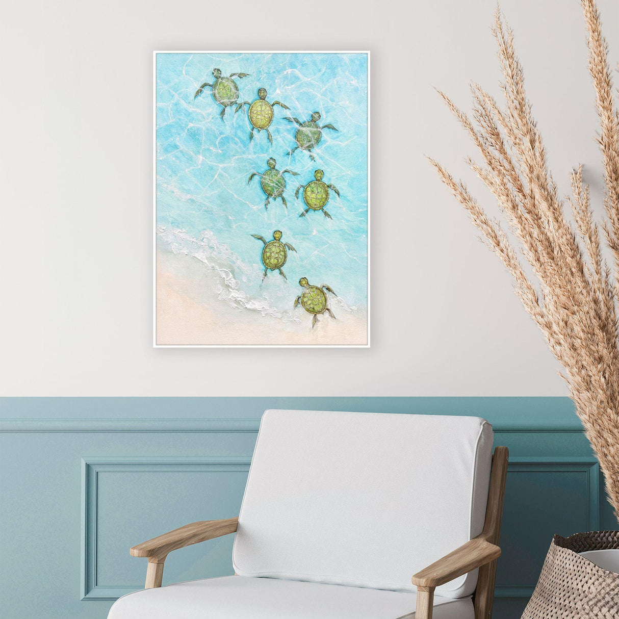 Paragon Swimming Turtles II Blue 29 X 21 X 3 Wall Art