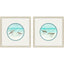 Paragon Shoreline Duo S/2 Blue 17 X 17 X 1 Wall Art