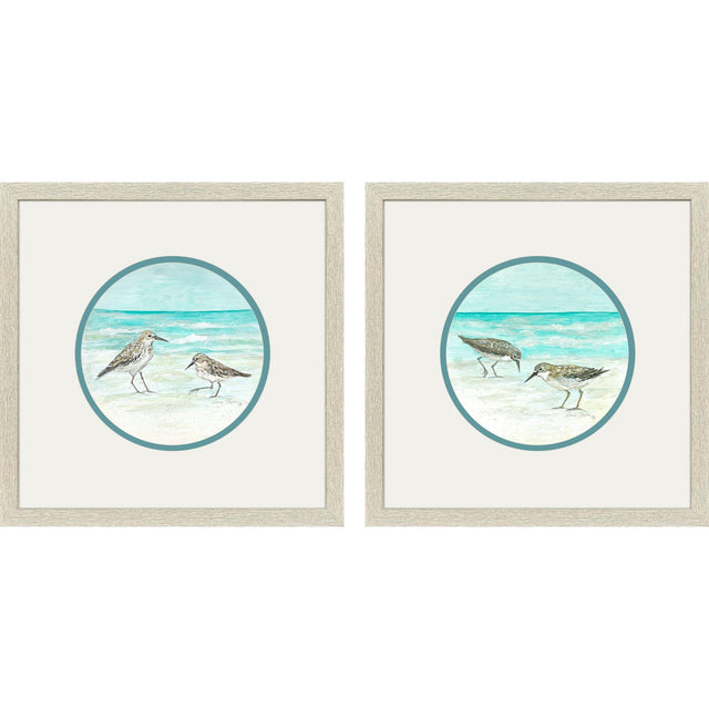Paragon Shoreline Duo S/2 Blue 17 X 17 X 1 Wall Art
