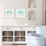 Paragon Shoreline Duo S/2 Blue 17 X 17 X 1 Wall Art