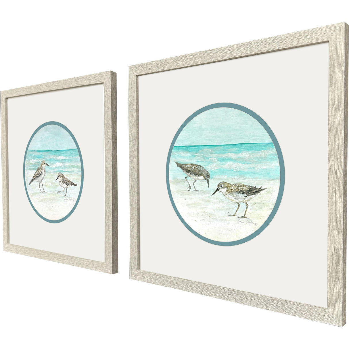 Paragon Shoreline Duo S/2 Blue 17 X 17 X 1 Wall Art