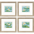 Paragon Serenity in Bloom S/4 Blue 18 X 20 X 1 Wall Art