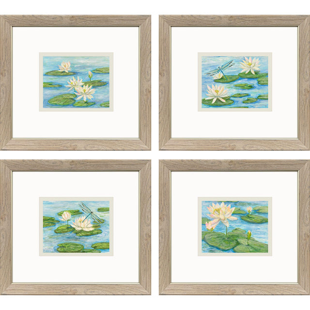 Paragon Serenity in Bloom S/4 Blue 18 X 20 X 1 Wall Art