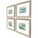 Paragon Serenity in Bloom S/4 Blue 18 X 20 X 1 Wall Art
