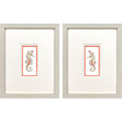 Paragon Dreamy Seahorse S/2 Orange 14 X 11 X 1 Wall Art