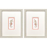 Paragon Dreamy Seahorse S/2 Orange 14 X 11 X 1 Wall Art