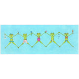 Paragon Froggy Beach Party Blue 13 X 35 X 3 Wall Art