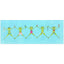 Paragon Froggy Beach Party Blue 13 X 35 X 3 Wall Art