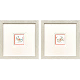 Paragon Dreamy Crab S/2 Orange 11 X 11 X 1 Wall Art