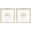 Paragon Dreamy Crab S/2 Orange 11 X 11 X 1 Wall Art