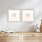 Paragon Dreamy Crab S/2 Orange 11 X 11 X 1 Wall Art