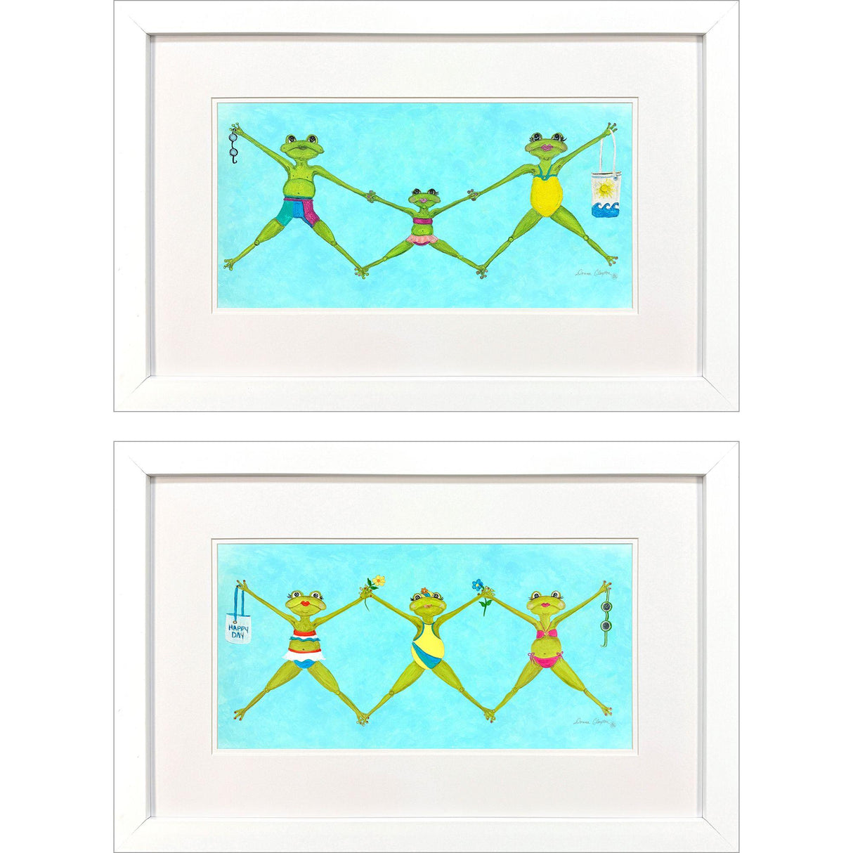 Paragon Summer Splash I S/2 Blue 19 X 29 X 2 Wall Art