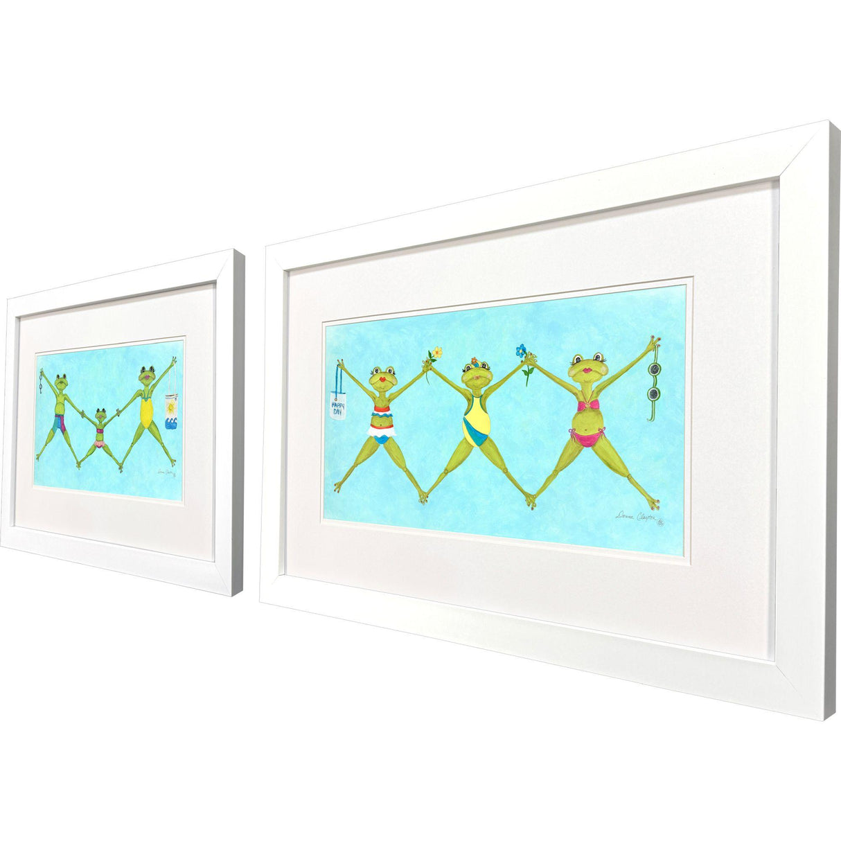 Paragon Summer Splash I S/2 Blue 19 X 29 X 2 Wall Art