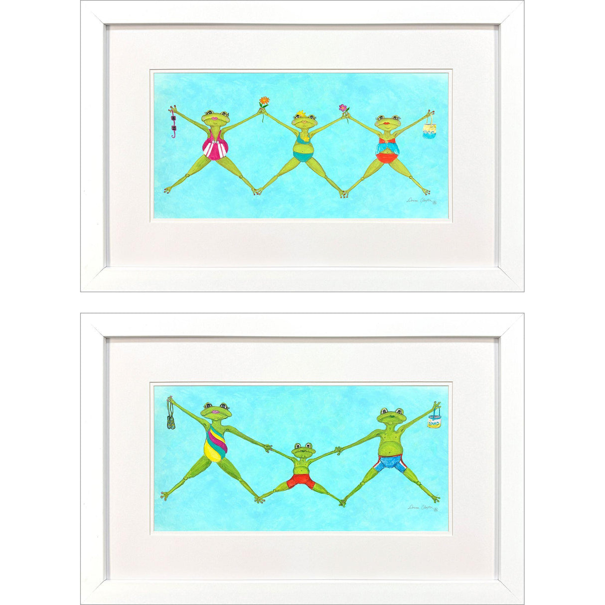 Paragon Summer Splash II S/2 Blue 19 X 29 X 2 Wall Art