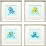 Paragon Baby Octopus S/4 Blue 15 X 15 X 1 Wall Art