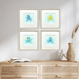 Paragon Baby Octopus S/4 Blue 15 X 15 X 1 Wall Art