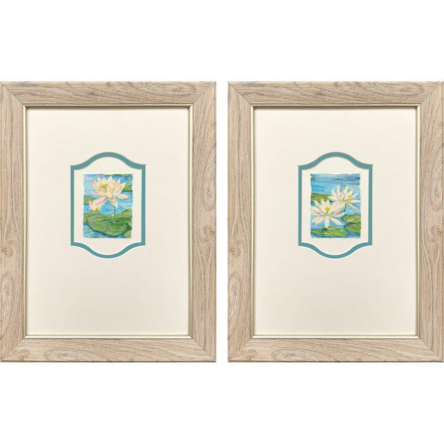 Paragon Water Lily Reverie S/2 Blue 17 X 13 X 1 Wall Art