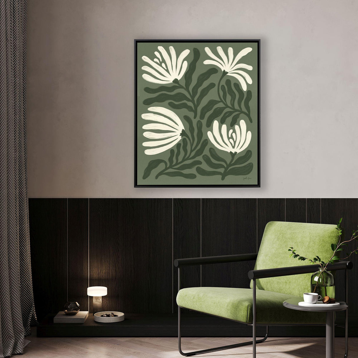 Paragon Simple Petals I Green 35 X 29 X 2 Wall Art