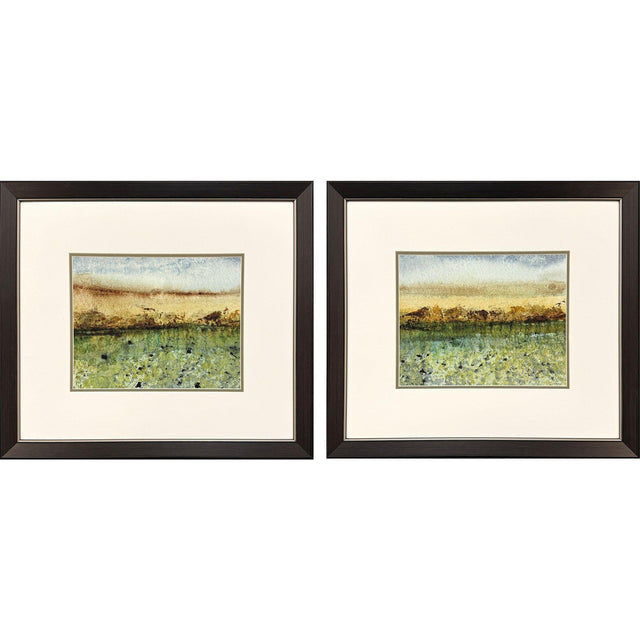 Paragon Abstract Vast Field S/2 Green 22 X 25 X 1 Wall Art