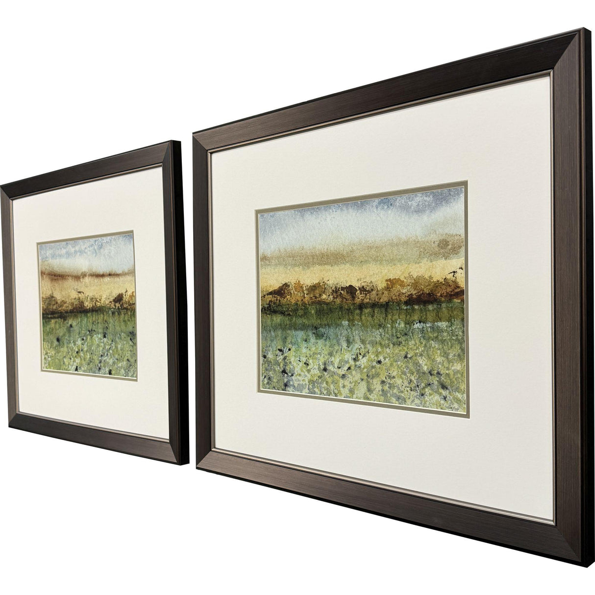 Paragon Abstract Vast Field S/2 Green 22 X 25 X 1 Wall Art