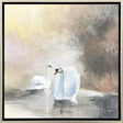 Paragon Swans in Mist Pink 30 X 30 X 2 Wall Art