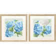 Paragon Hydrangeas on Plaid S/2 Blue 27 X 27 X 1 Wall Art