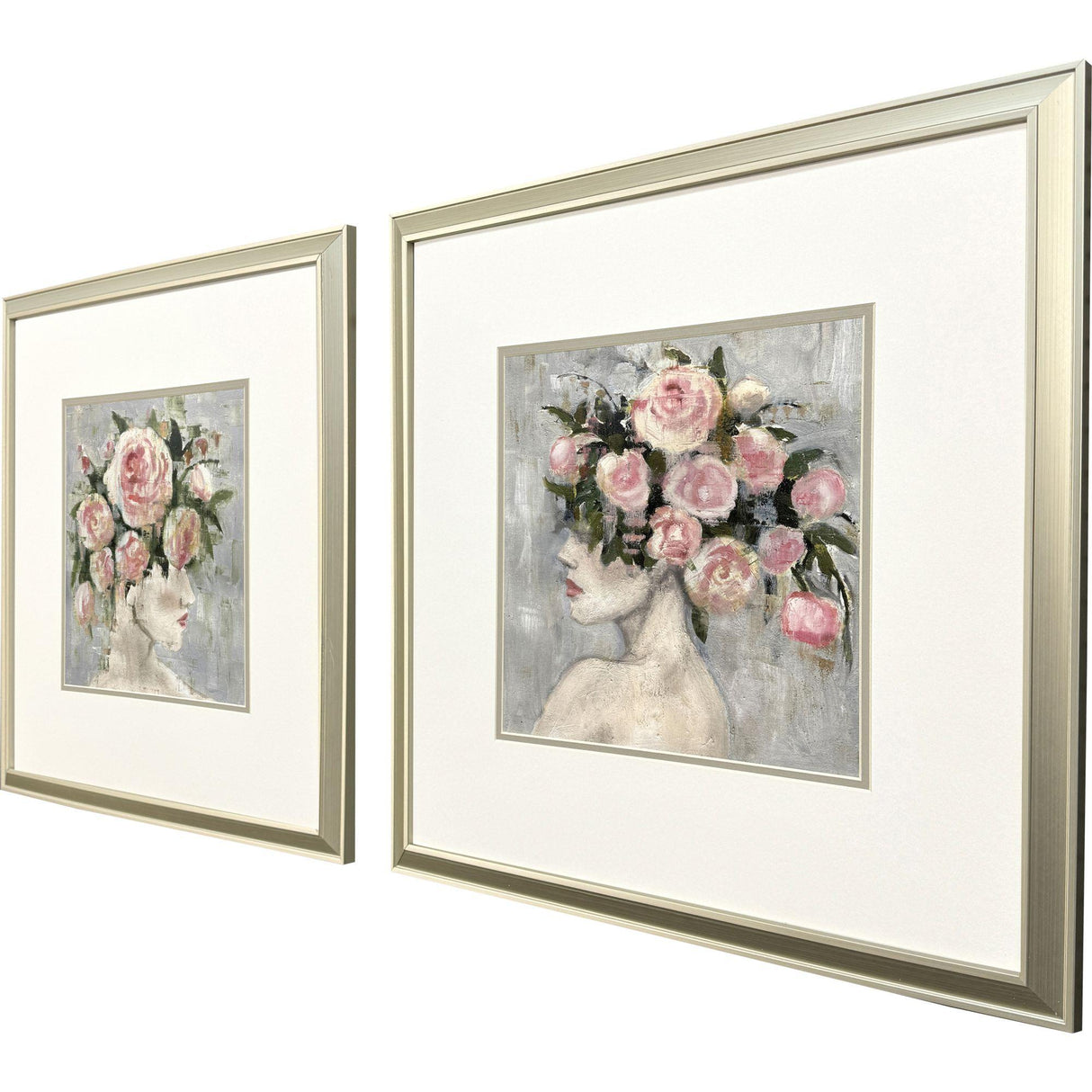 Paragon Rose Girl S/2 Pink 22 X 22 X 1 Wall Art