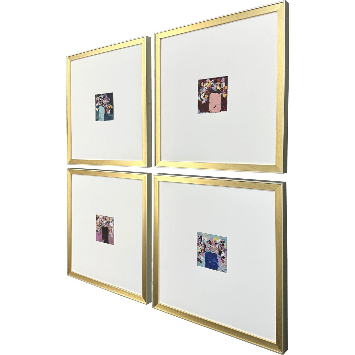 Paragon Floral Emotions S/4 Blue 24 X 24 X 2 Wall Art