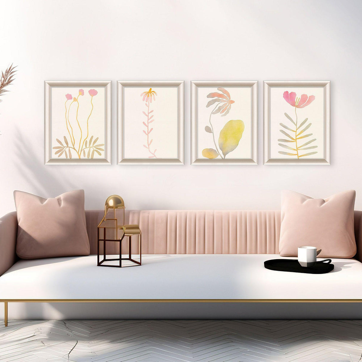 Paragon Soft Bloom S/4 Pink 18 X 14 X 2 Wall Art