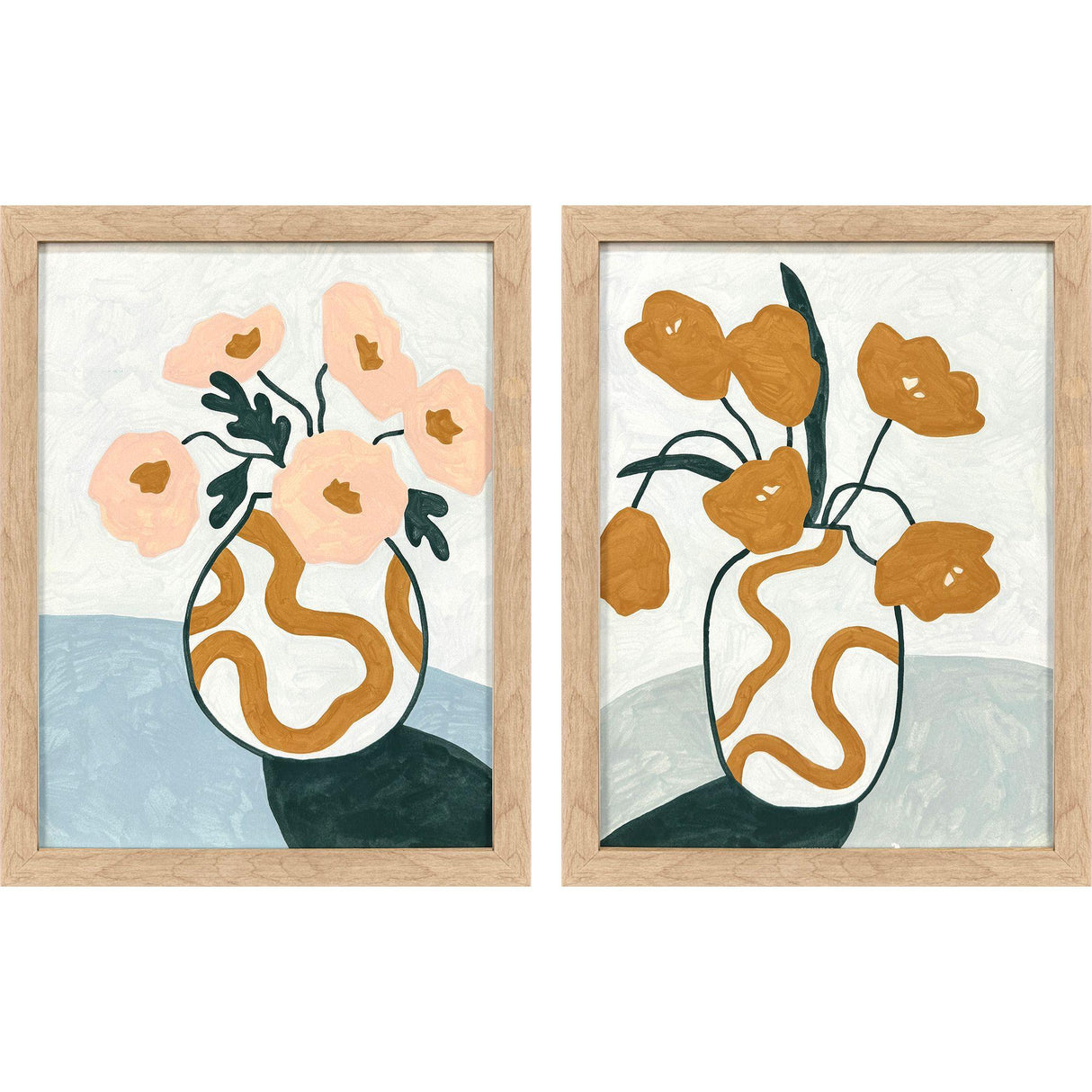 Paragon Whimsical Bloom S/2 Pink 18 X 14 X 1 Wall Art