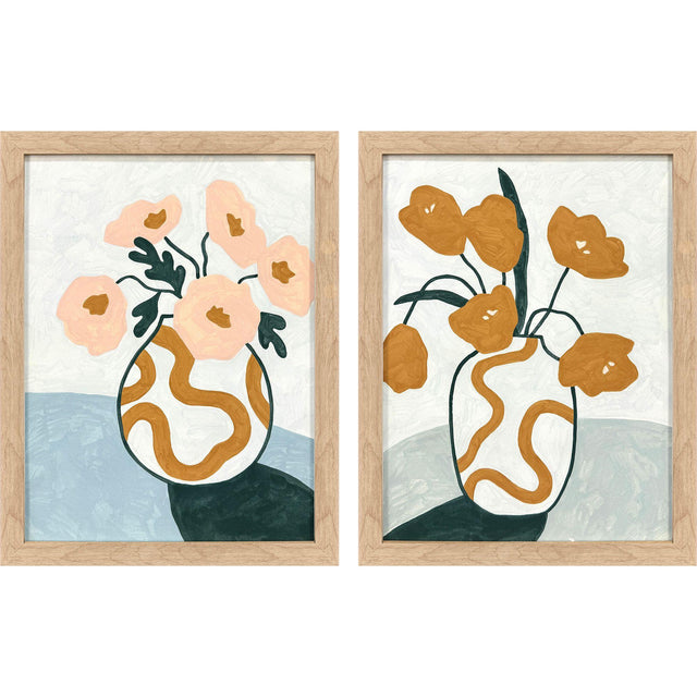 Paragon Whimsical Bloom S/2 Pink 18 X 14 X 1 Wall Art
