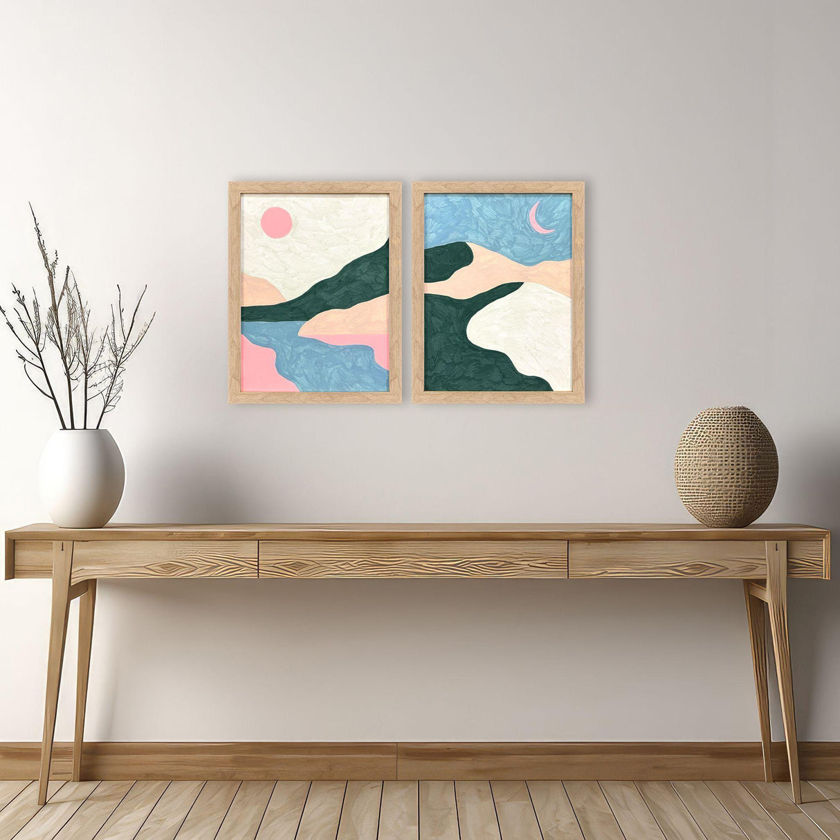 Paragon Whimsical Oasis S/2 Pink 18 X 14 X 1 Wall Art