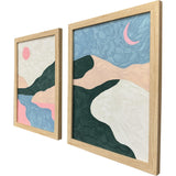 Paragon Whimsical Oasis S/2 Pink 18 X 14 X 1 Wall Art