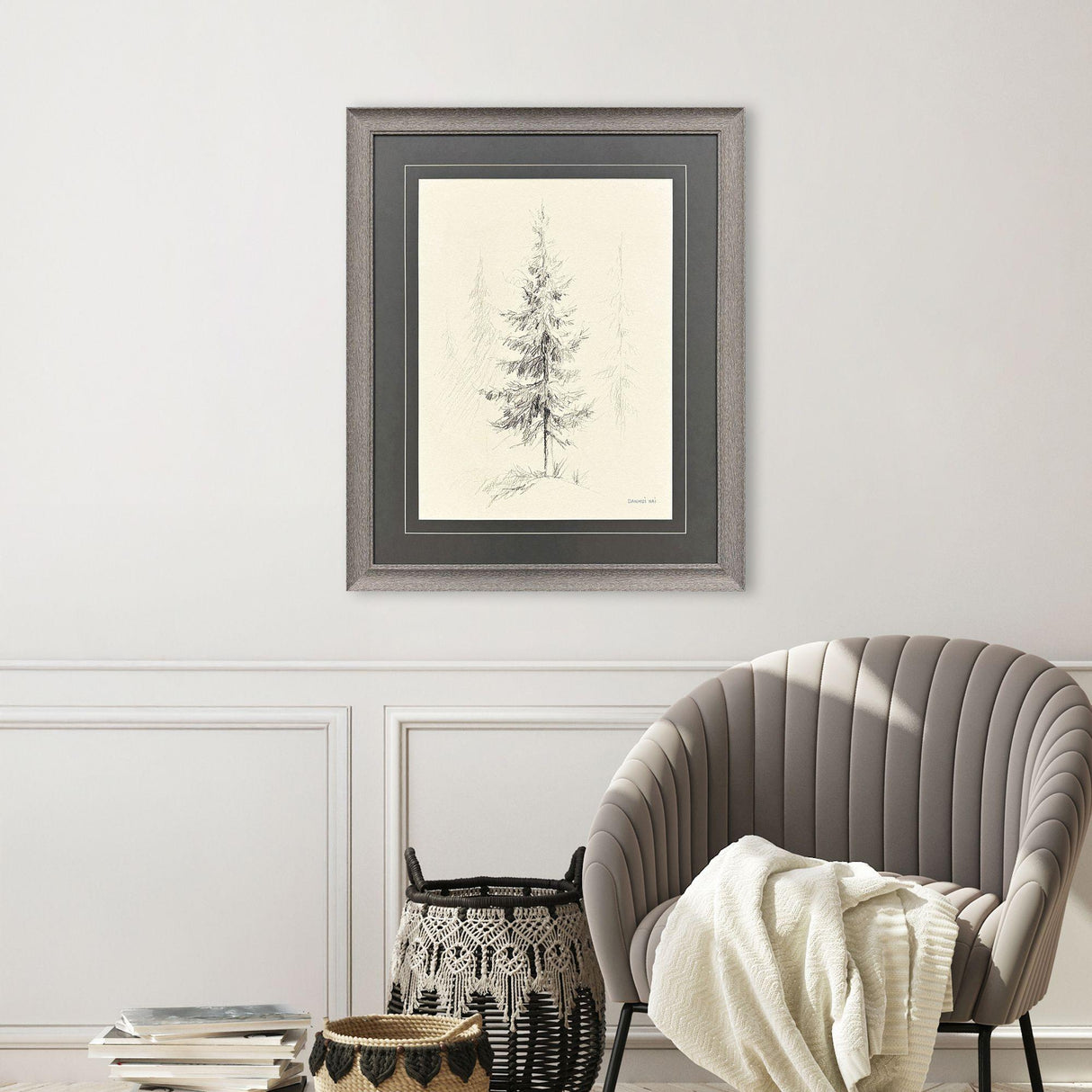 Paragon Elegant Pine I Black 33 X 27 X 1 Wall Art
