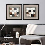 Paragon Circular Square S/2 Brown 27 X 27 X 2 Wall Art