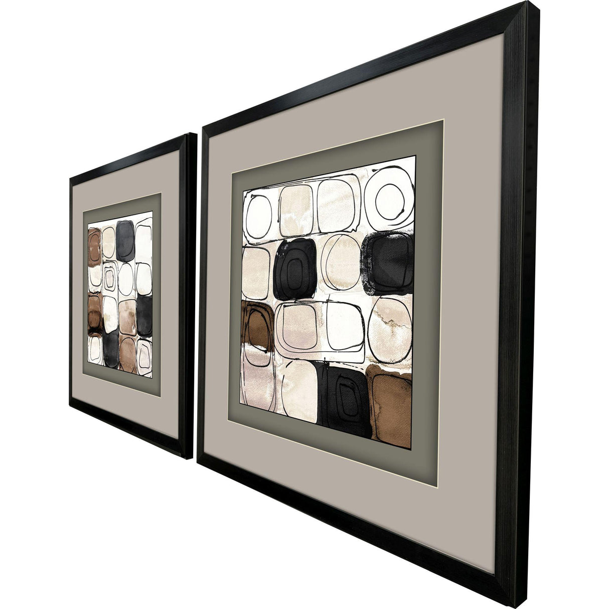Paragon Circular Square S/2 Brown 27 X 27 X 2 Wall Art