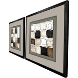Paragon Circular Square S/2 Brown 27 X 27 X 2 Wall Art