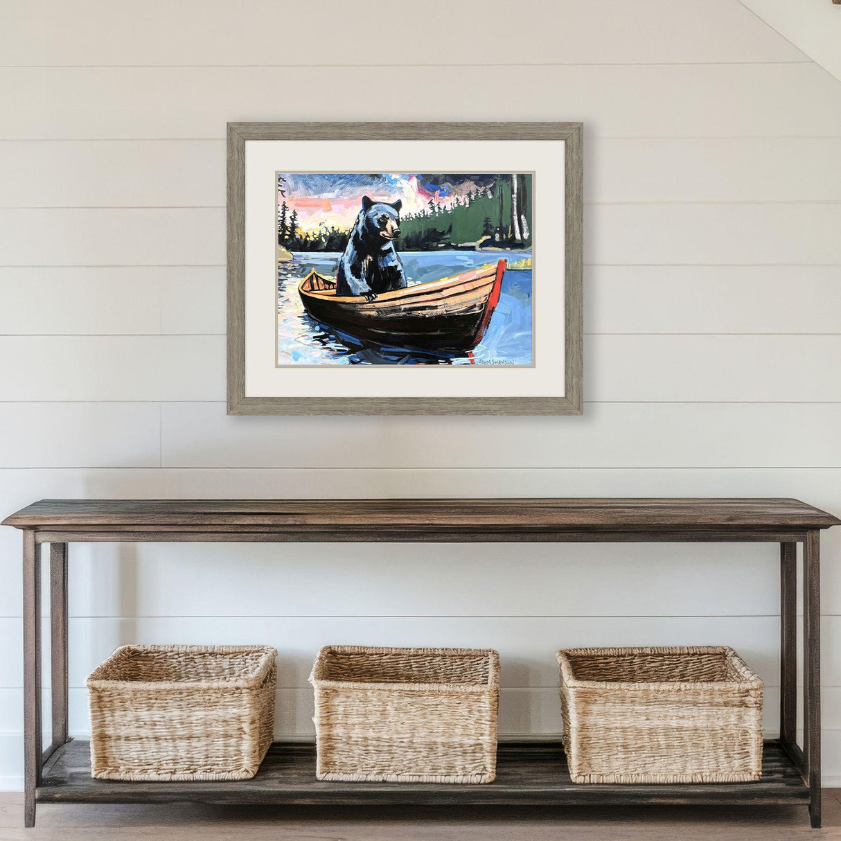 Paragon Shades of Red Blue 27 X 33 X 2 Wall Art