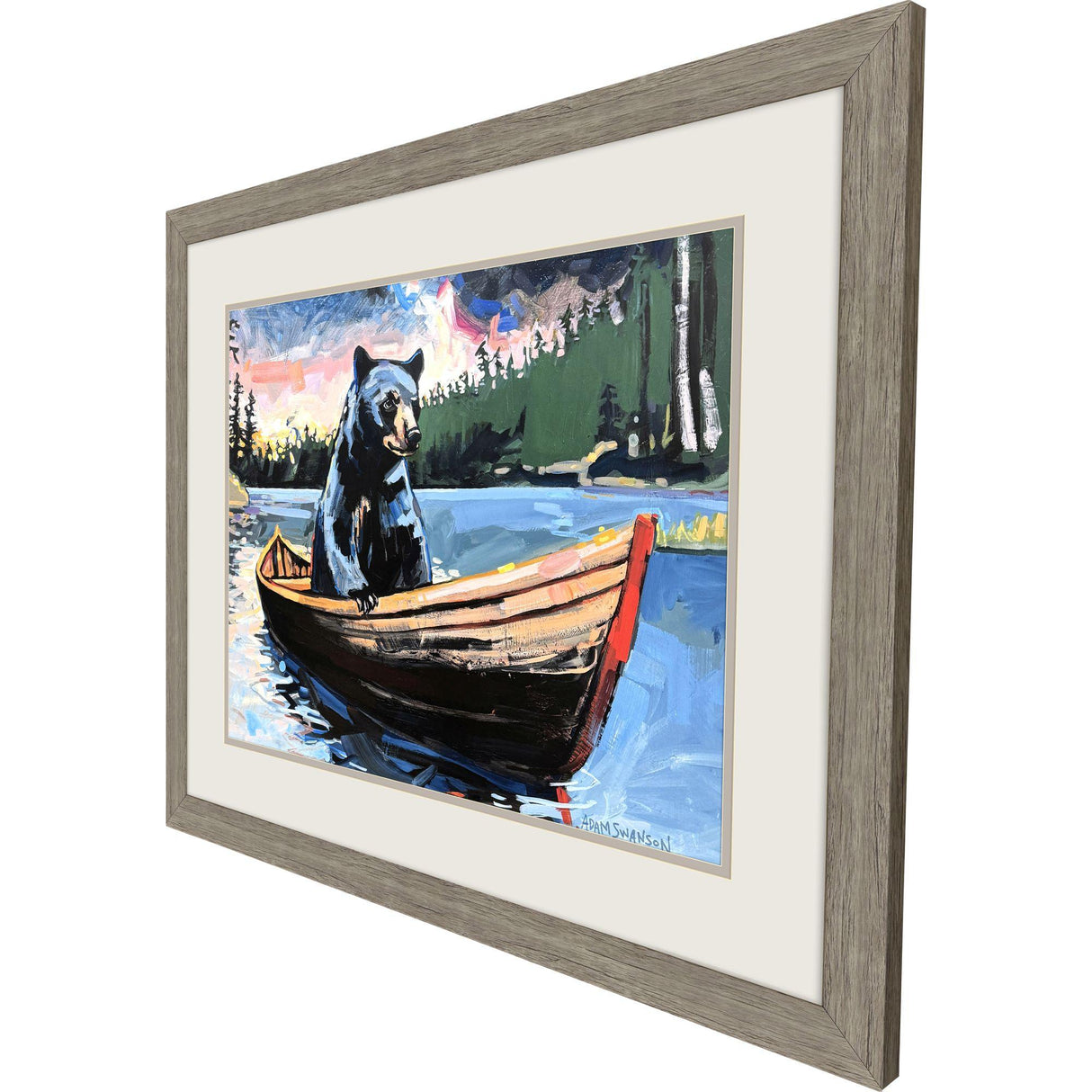 Paragon Shades of Red Blue 27 X 33 X 2 Wall Art