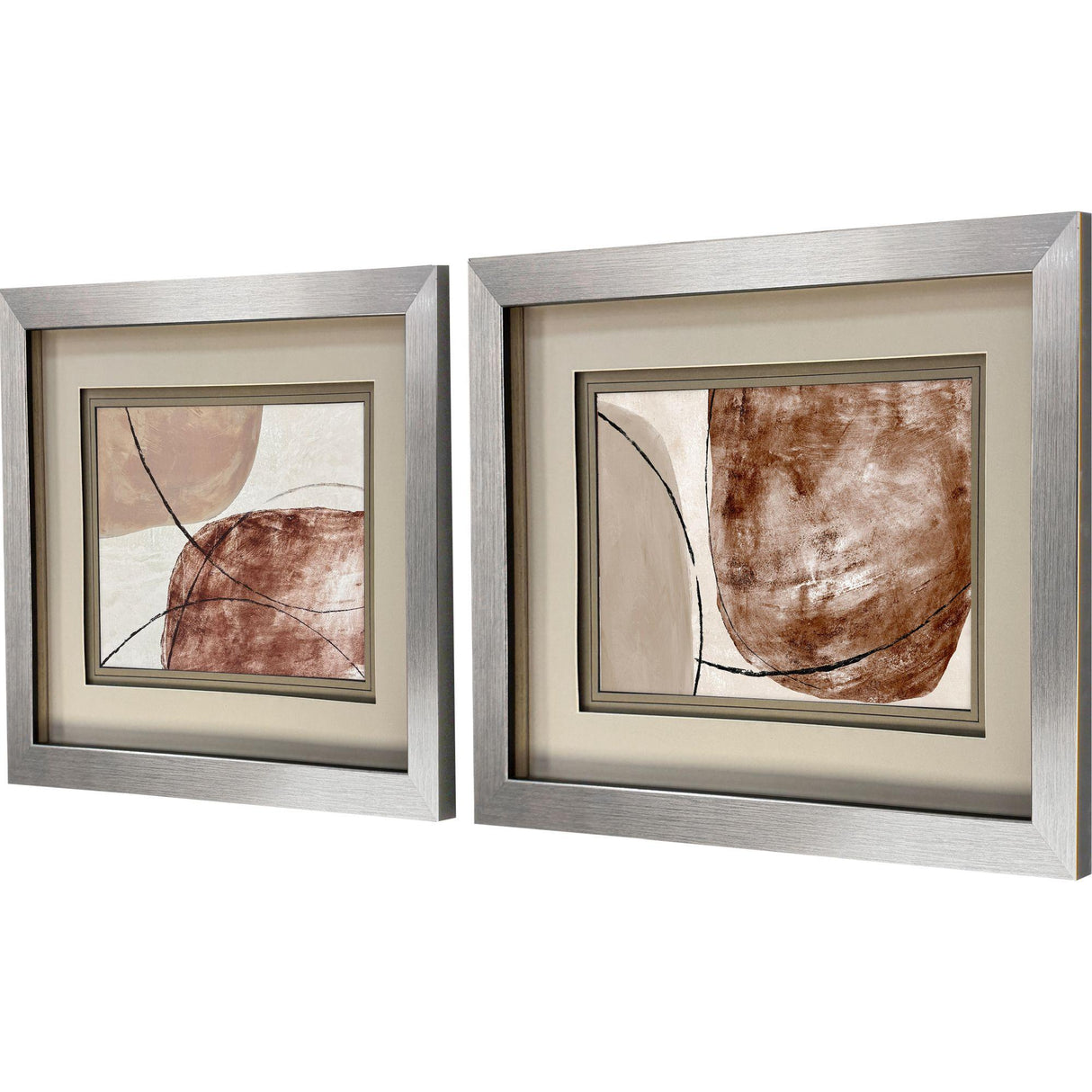 Paragon Shining Taupe S/2 Brown 20 X 26 X 2 Wall Art