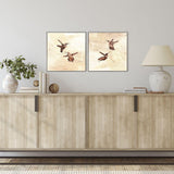 Paragon Neutral Flight S/2 Brown 14 X 14 X 2 Wall Art