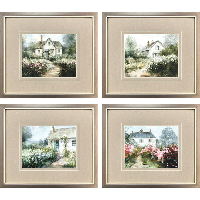 Paragon Cottage Garden S/4 Green 15 X 17 X 1 Wall Art